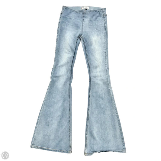 Jeans Flared By Free People In Blue Denim, Size: 0