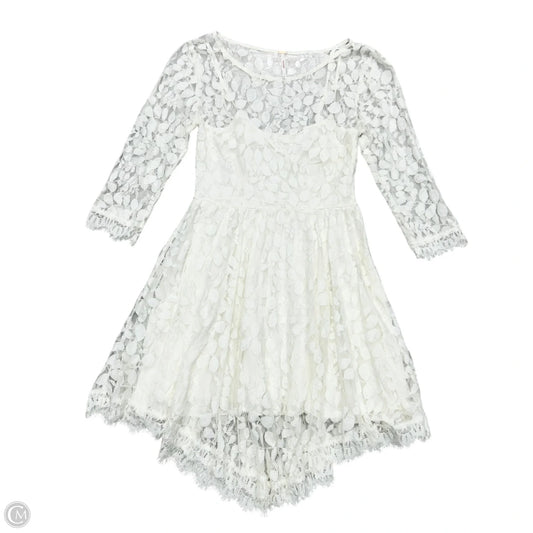 Dress Casual Short By Free People In Ivory, Size: Xs