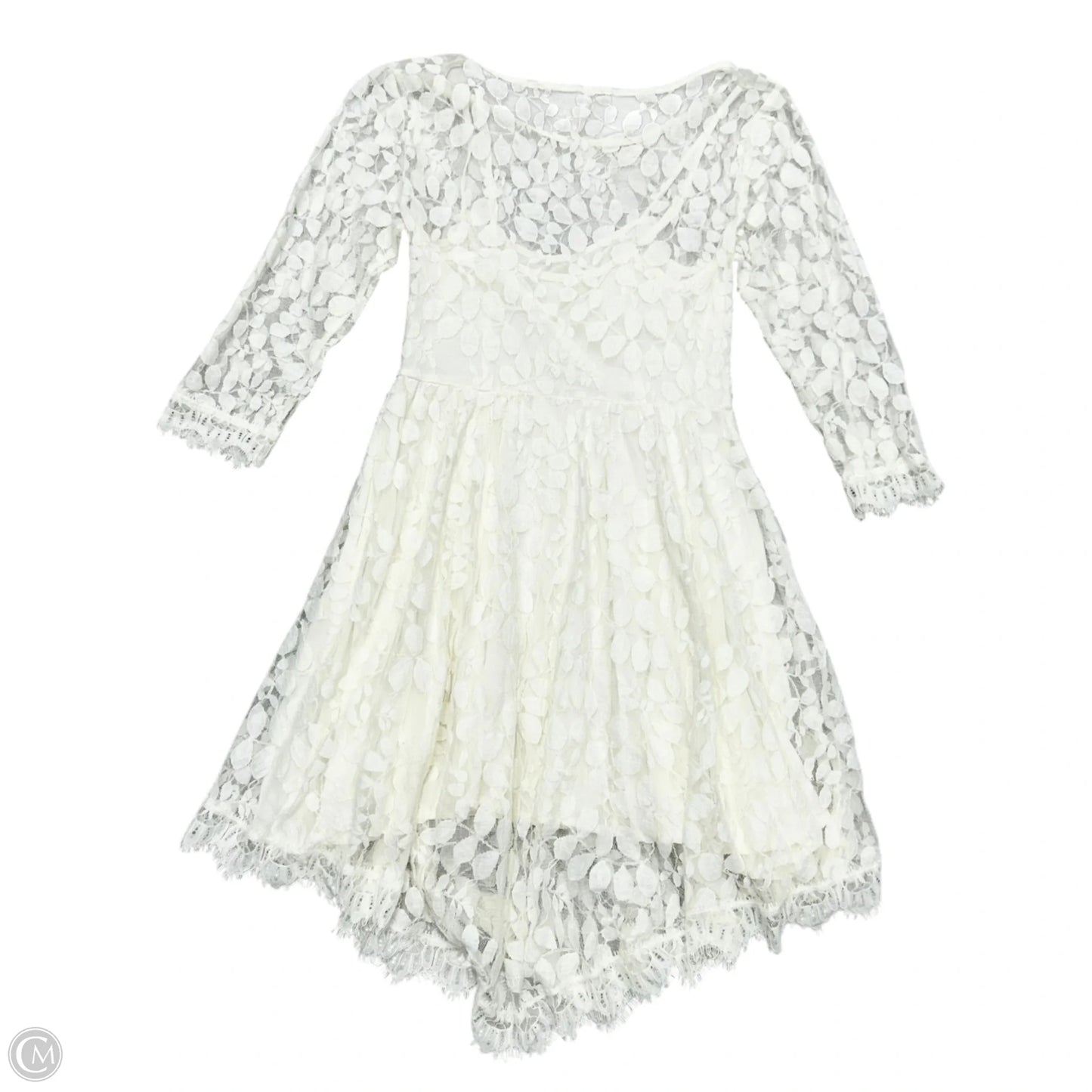 Dress Casual Short By Free People In Ivory, Size: Xs
