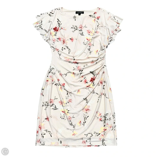 Dress Party Midi By Lauren By Ralph Lauren In Pink, Size: M