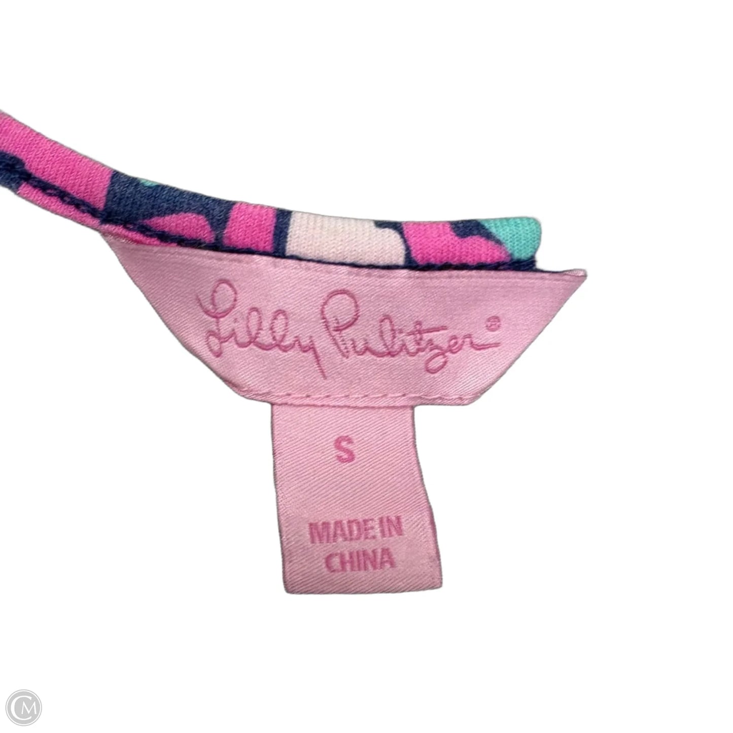 Romper Designer By Lilly Pulitzer In Blue & Pink, Size: S