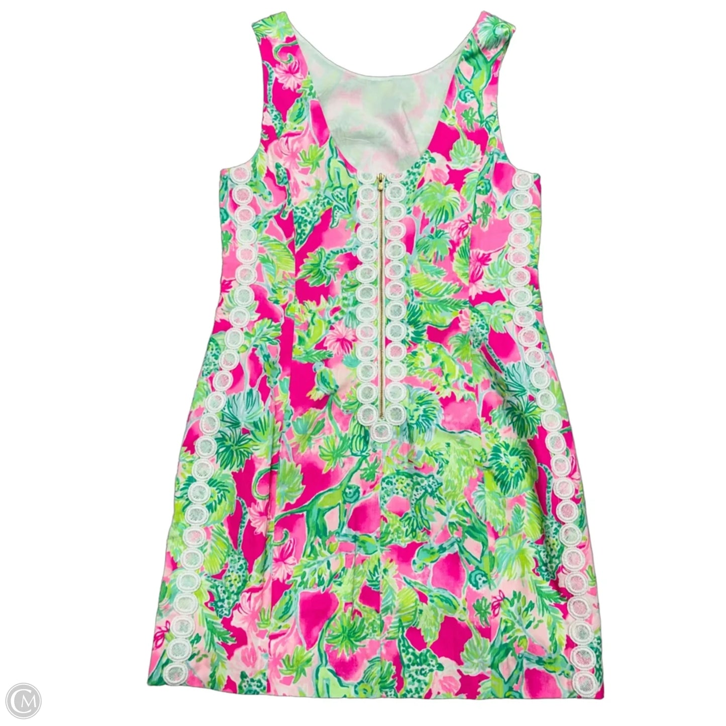 Dress Designer By Lilly Pulitzer In Green & Pink, Size: S