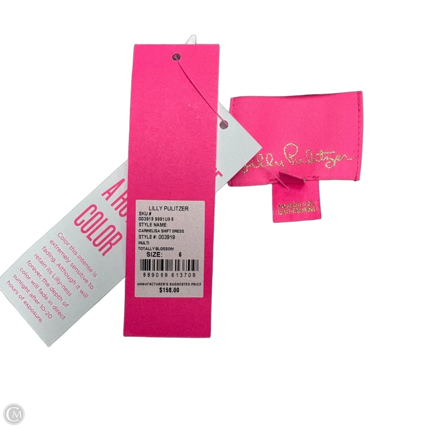 Dress Designer By Lilly Pulitzer In Blue & Pink, Size: S