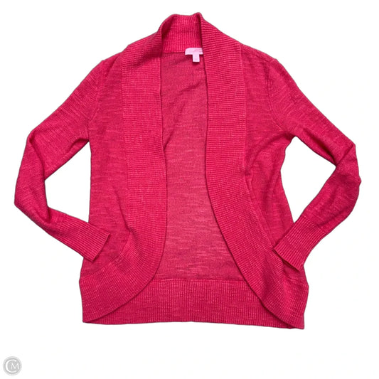 Sweater Cardigan Designer By Lilly Pulitzer In Pink, Size: Xs
