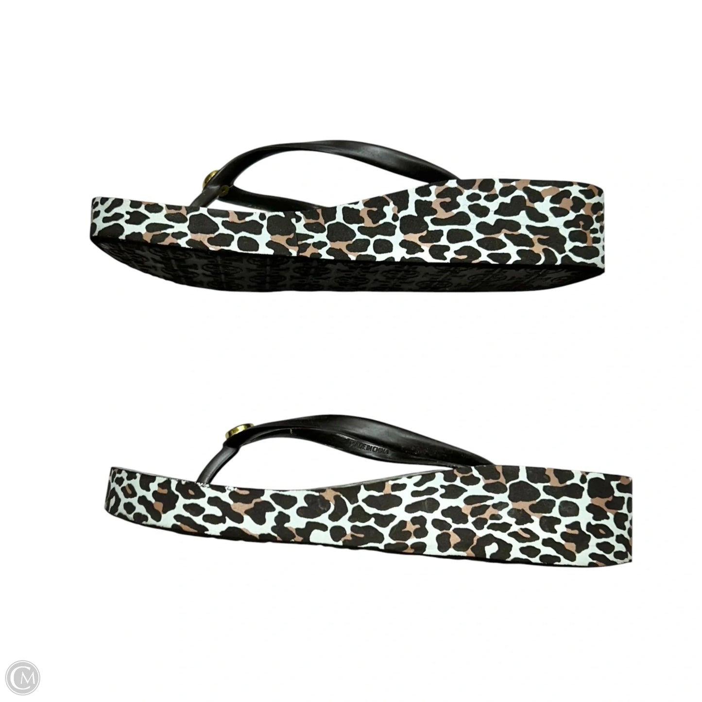 Sandals Designer By Tory Burch In Leopard Print, Size: 5