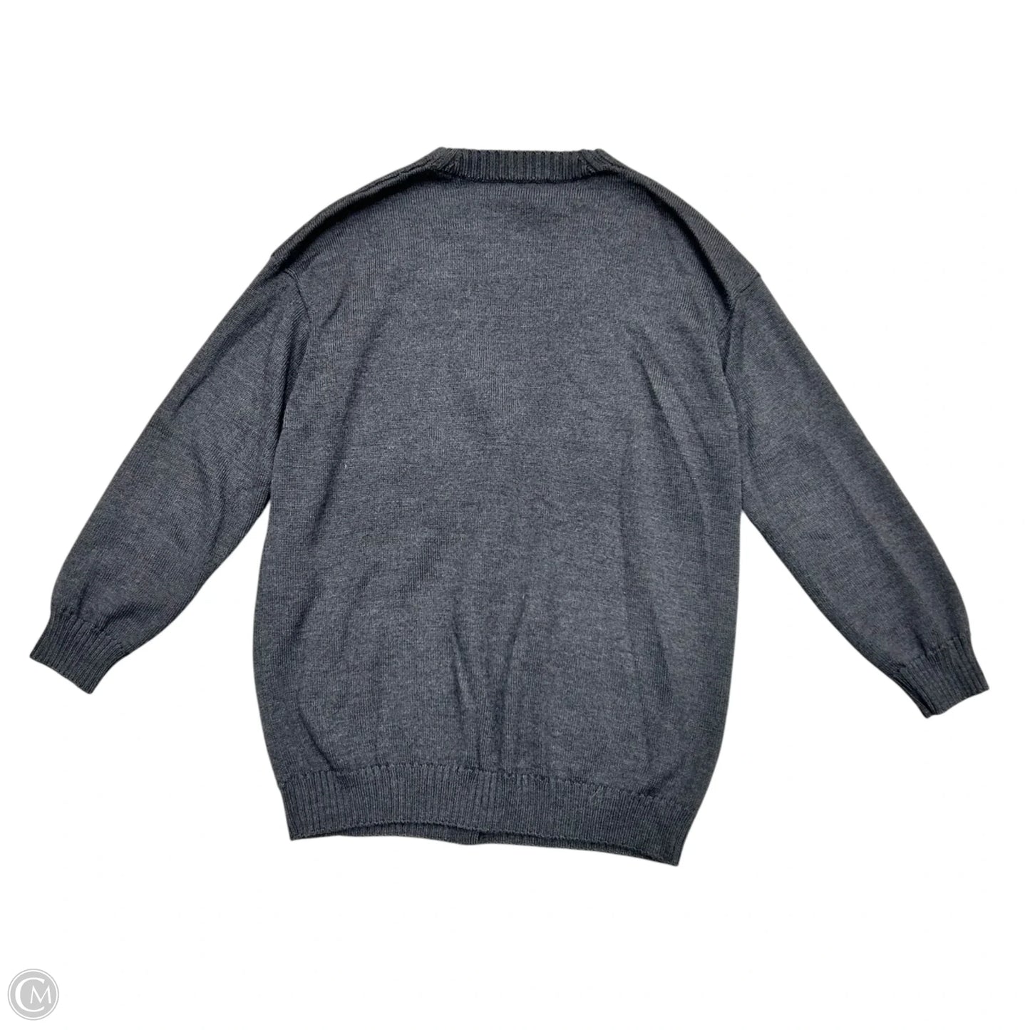 Sweater Cardigan Luxury Designer By Fendi In Grey, Size: S