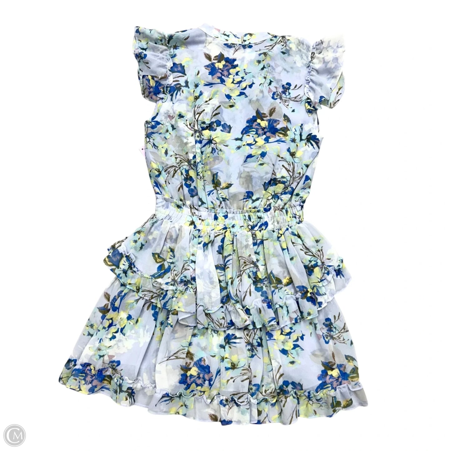 Dress Designer By Misa In Blue & Yellow, Size: Xs