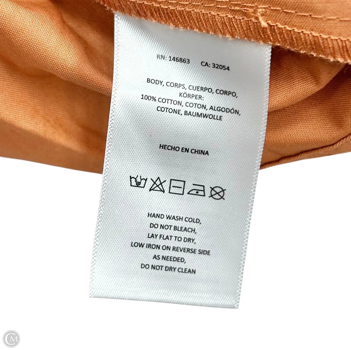Top Short Sleeve By Mare Mare In Orange, Size: S