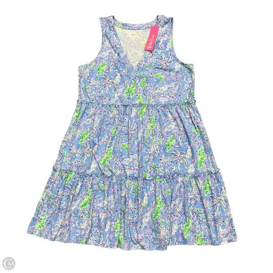 Dress Designer By Lilly Pulitzer In Blue & Purple, Size: L