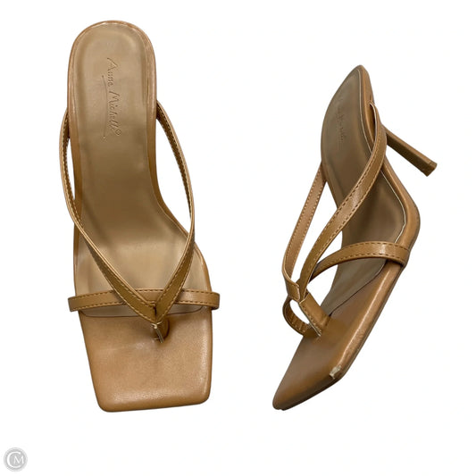 Sandals Heels Stiletto By Anne Michelle In Beige, Size: 8