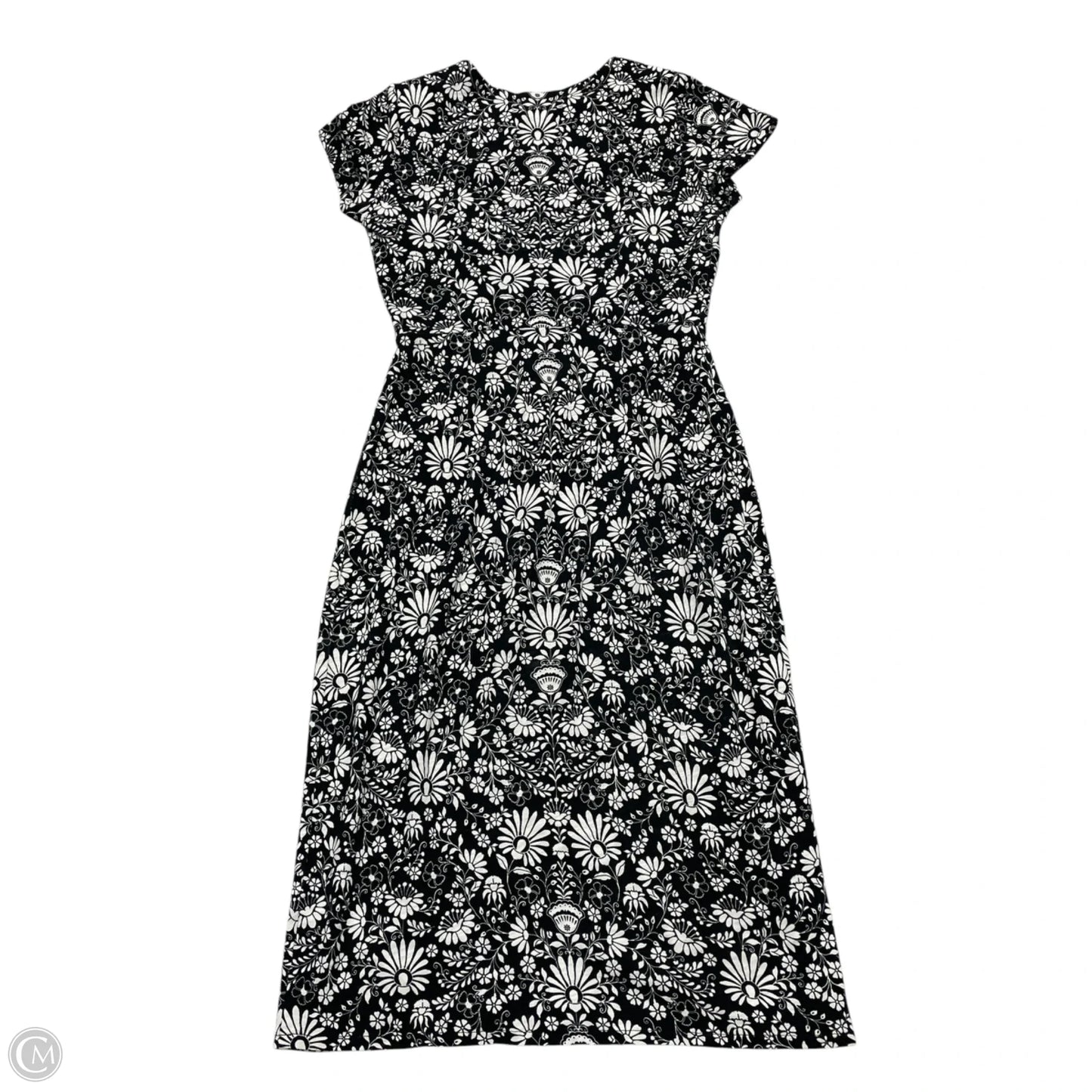 Dress Casual Midi By Boden In Black & White, Size: Xsp