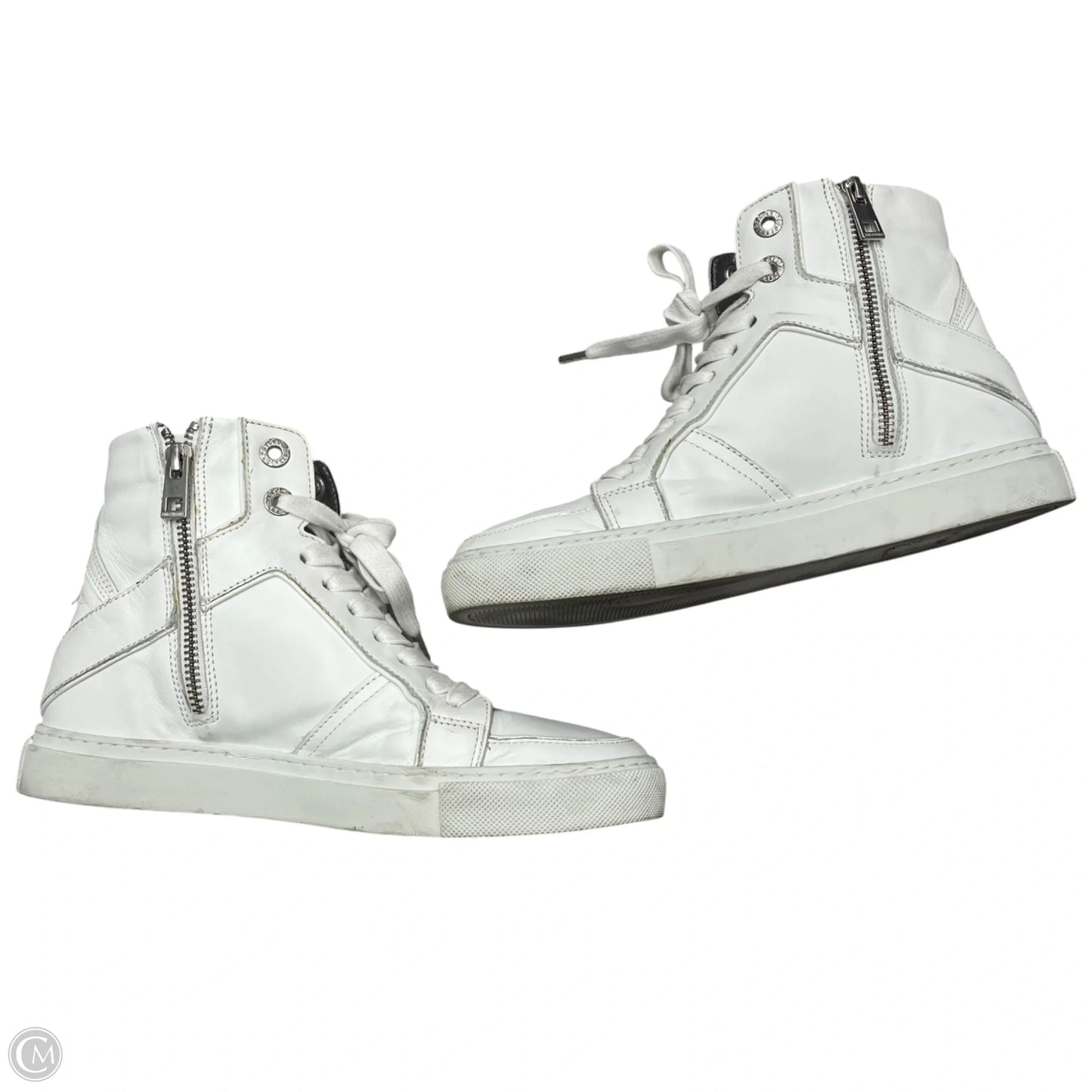 Shoes Sneakers By Zadig And Voltaire In White, Size: 6.5