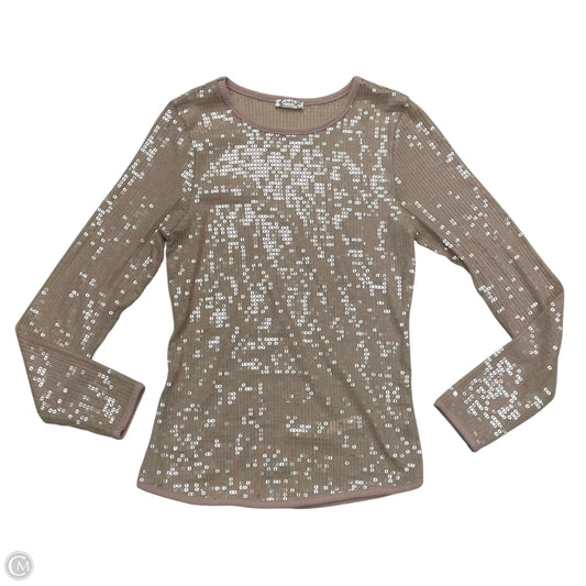Top Long Sleeve By Free People In Cream, Size: S