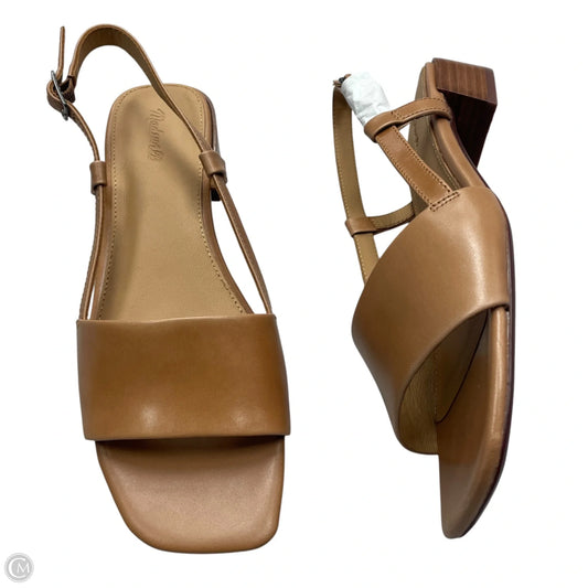 Sandals Heels Block By Madewell In Tan, Size: 10