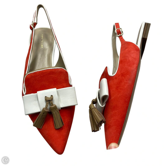 Shoes Flats By Ann Taylor In Orange, Size: 10