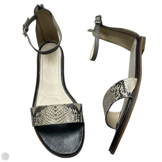 Sandals Flats By Cole-haan In Snakeskin Print, Size: 10