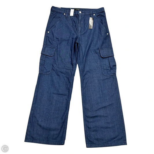 Jeans Wide Leg By Banana Republic In Blue Denim, Size: 12