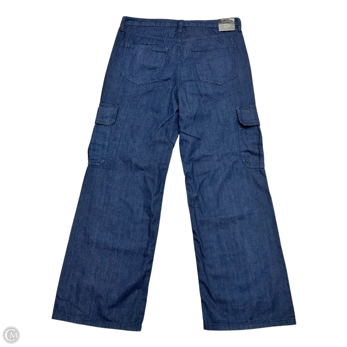 Jeans Wide Leg By Banana Republic In Blue Denim, Size: 12
