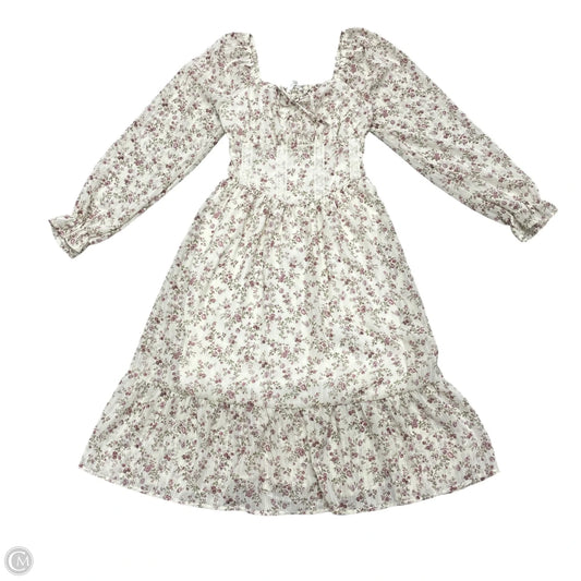 Dress Casual Midi By Celebrity Pink In Floral Print, Size: Xs