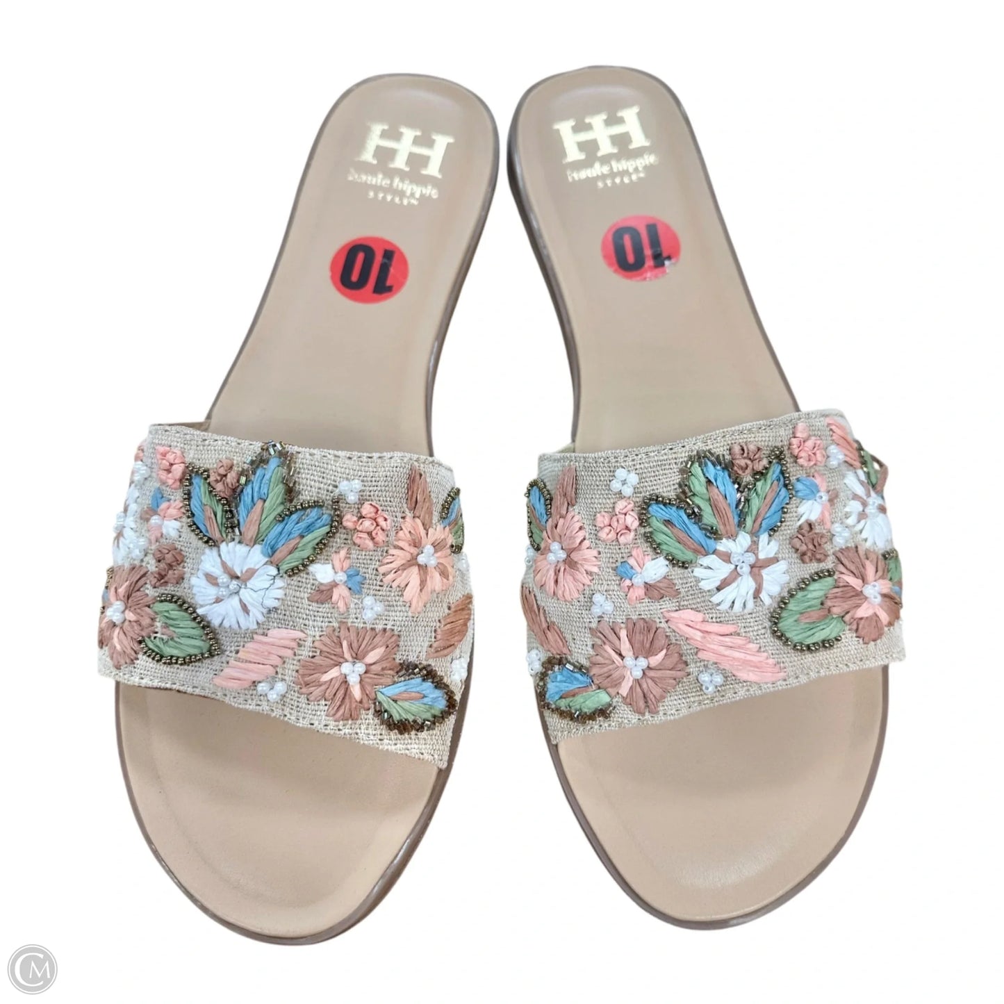 Sandals Flats By Haute Hippie In Floral Print, Size: 10