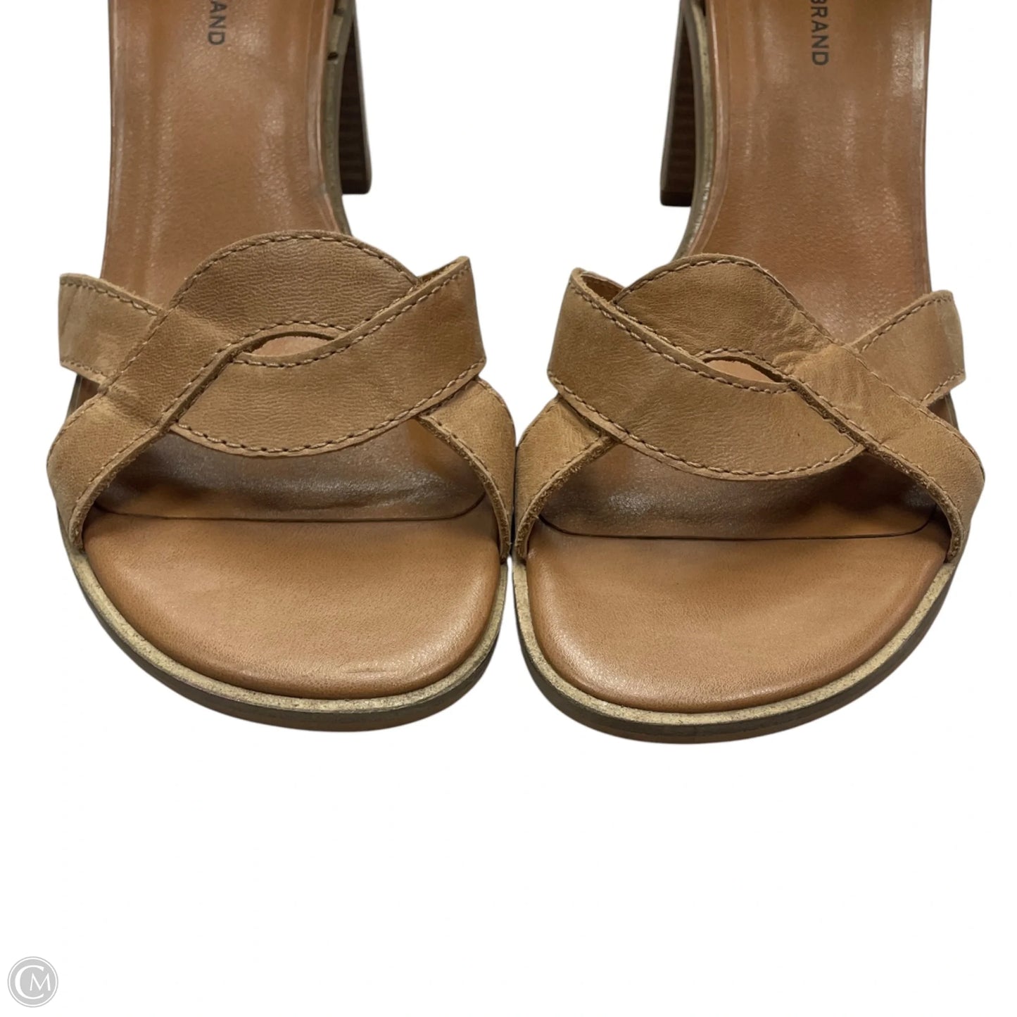 Sandals Heels Block By Lucky Brand In Tan, Size: 9