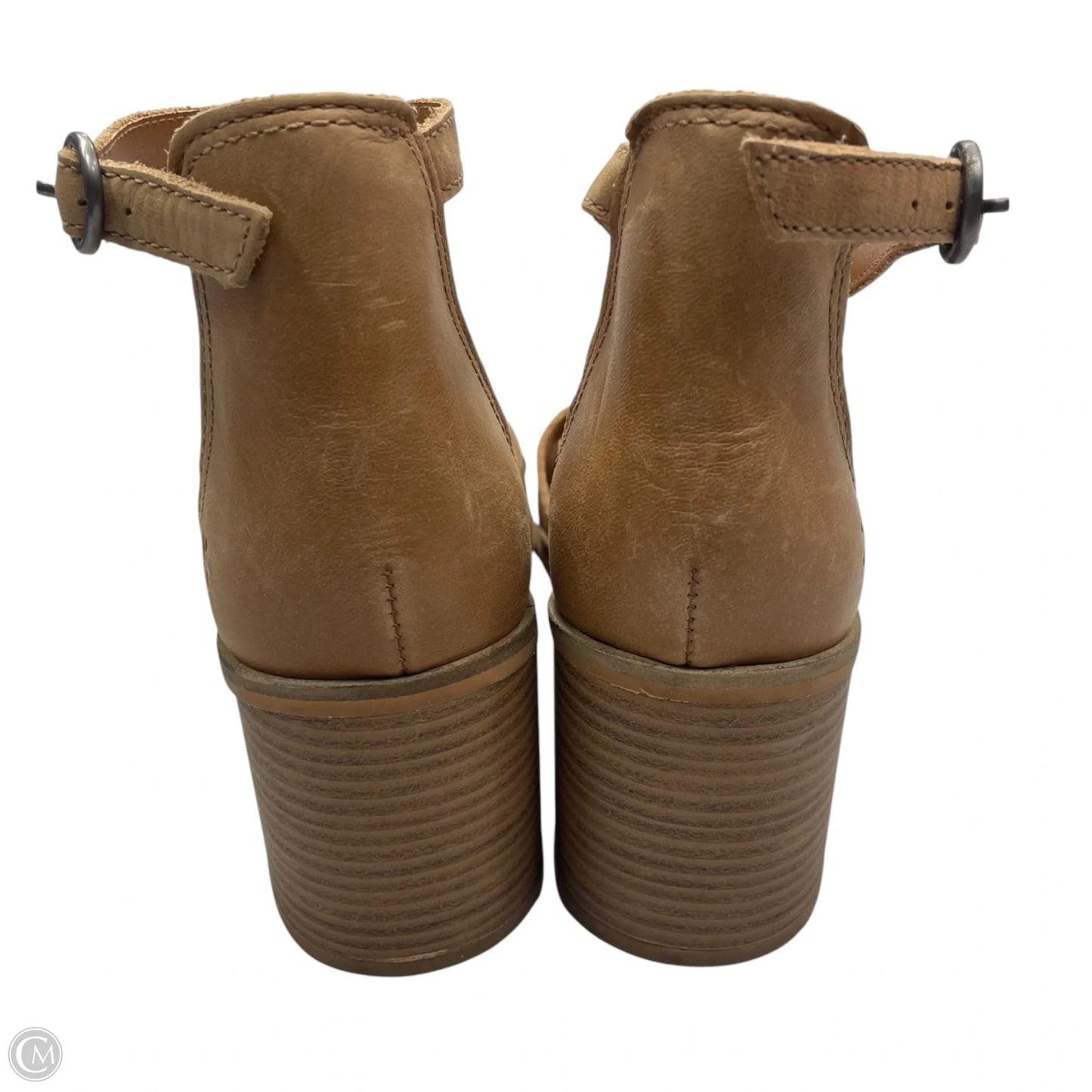Sandals Heels Block By Lucky Brand In Tan, Size: 9