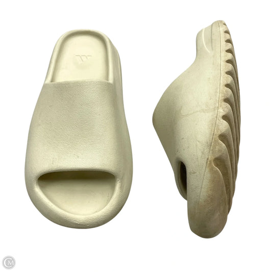 Sandals Heels Platform By Adidas In Tan, Size: 11.5
