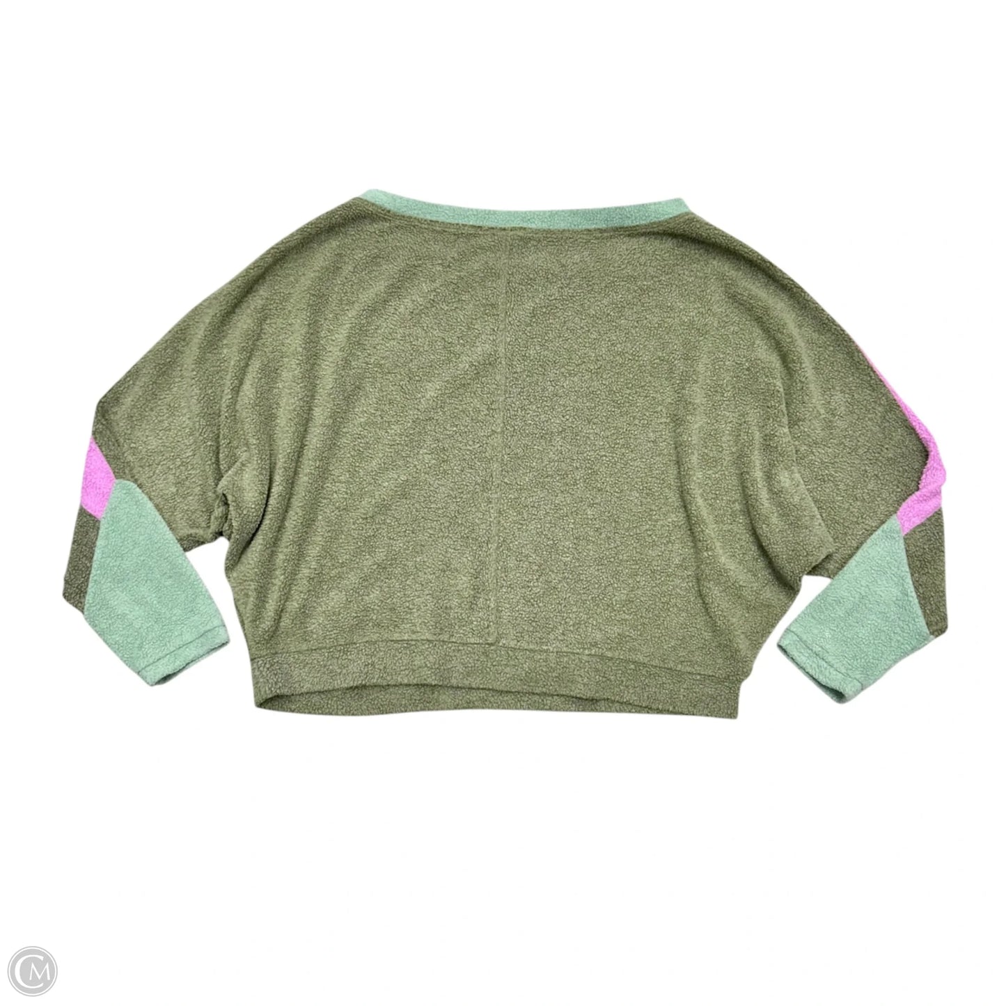 Sweater By Free People In Green & Pink, Size: S