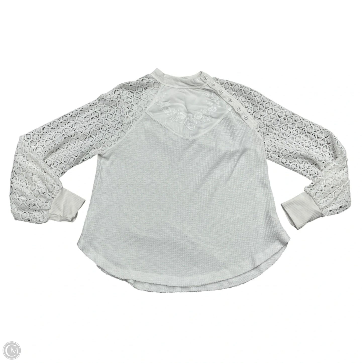 Top Long Sleeve By Free People In White, Size: Xs