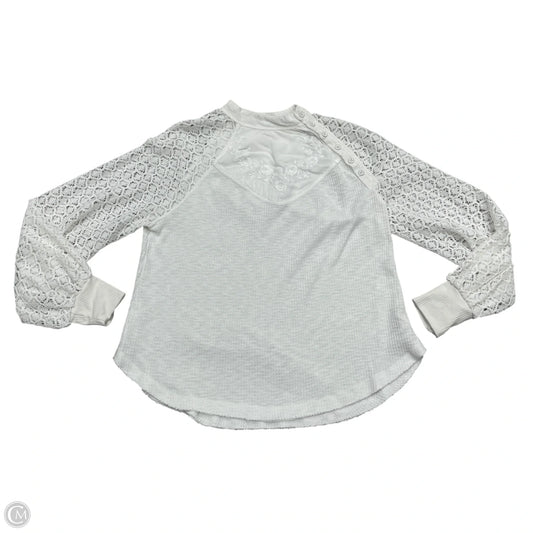 Top Long Sleeve By Free People In White, Size: Xs