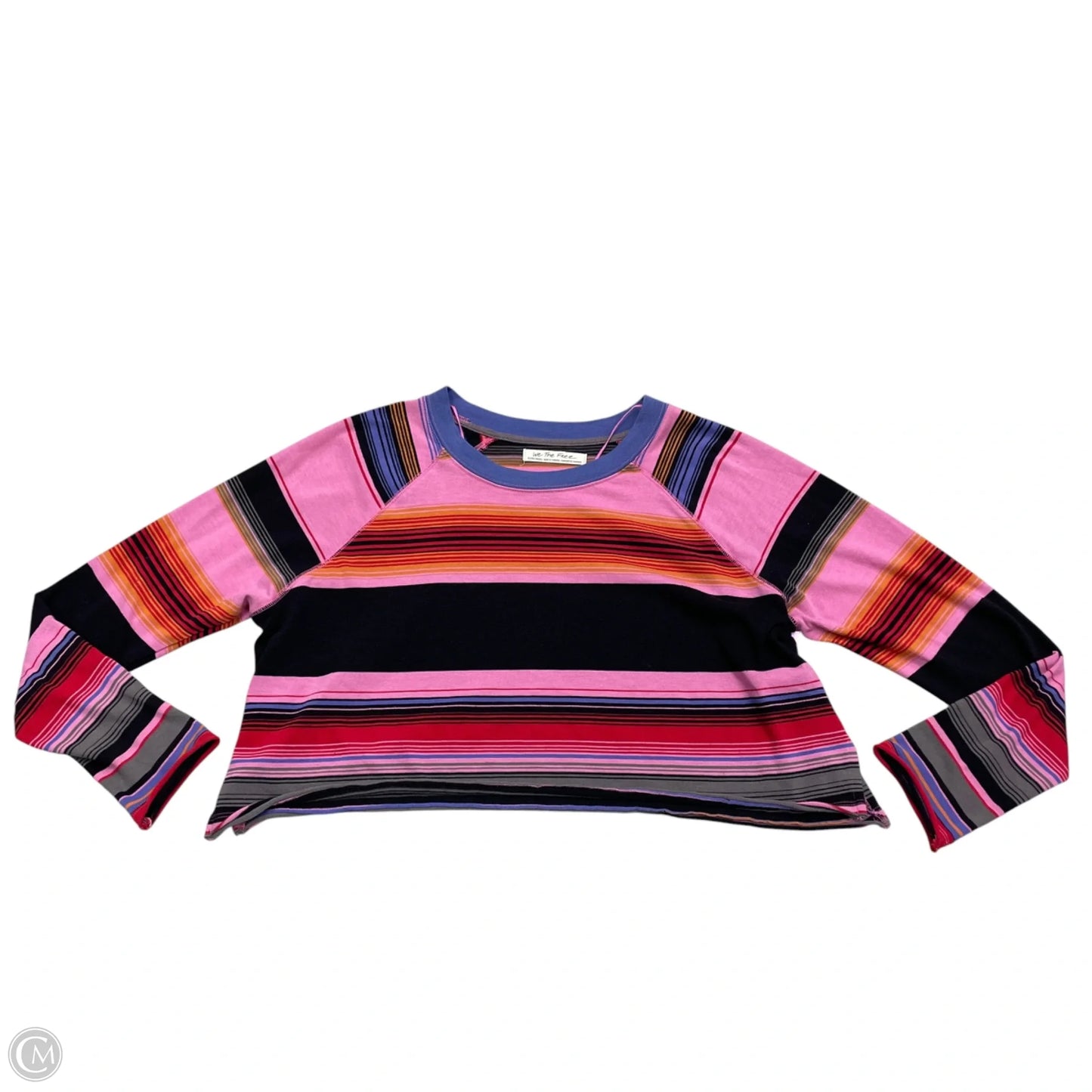 Top Long Sleeve By We The Free In Striped Pattern, Size: Xs