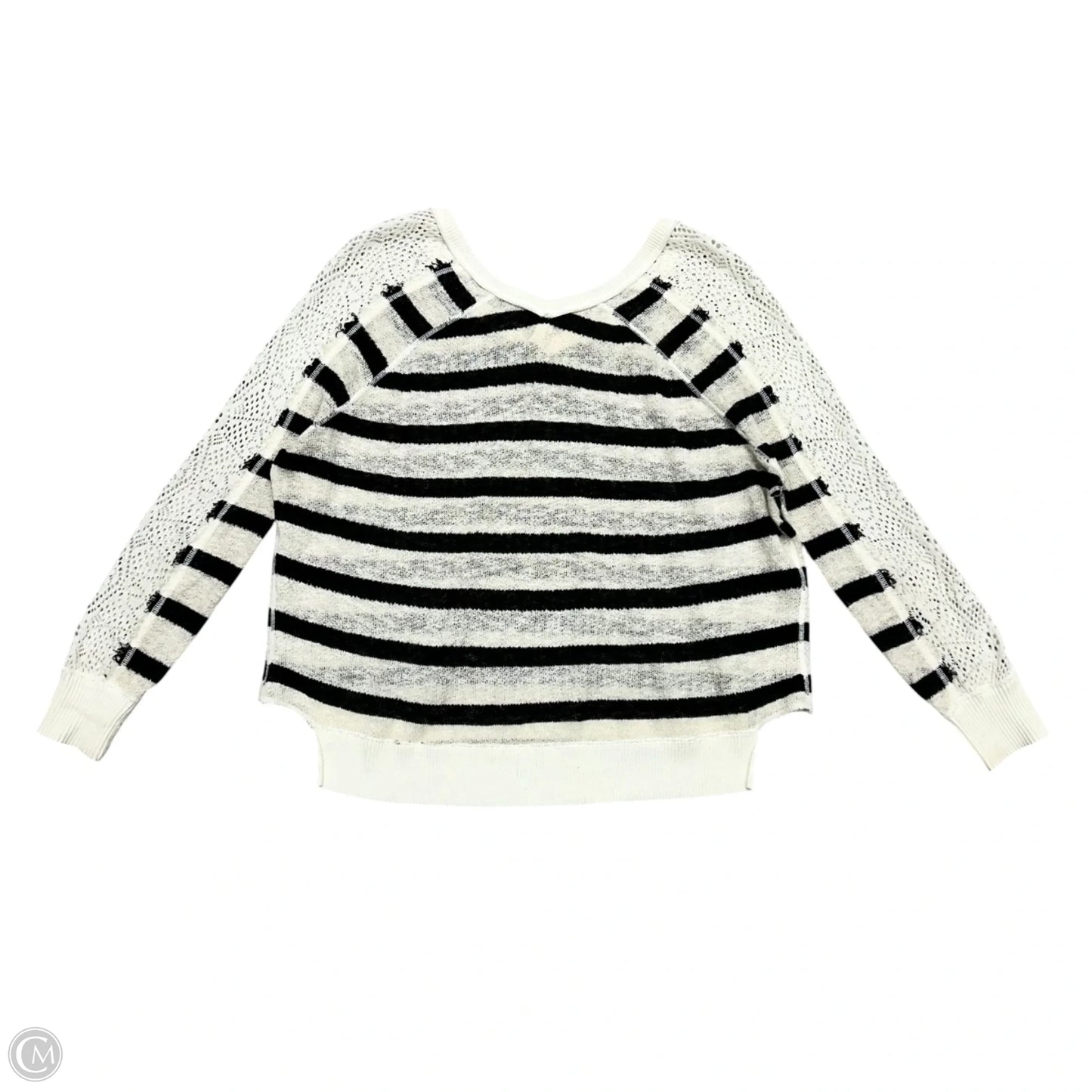 Top Long Sleeve By We The Free In Black & Cream, Size: S