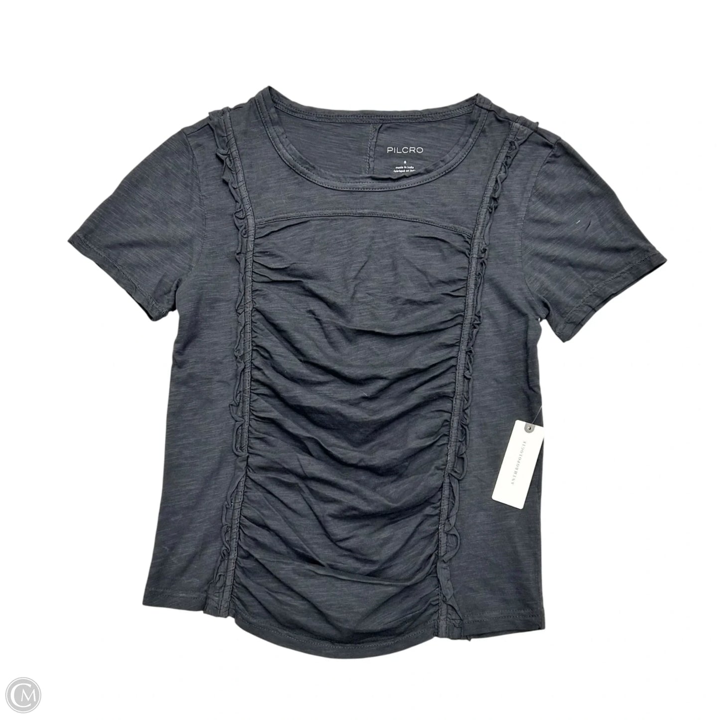 Top Short Sleeve By Pilcro In Grey, Size: S