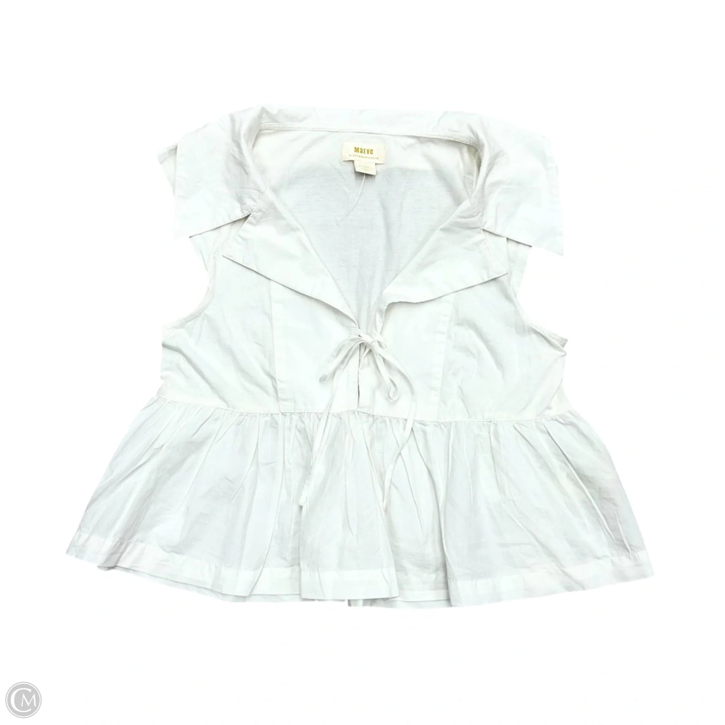 Top Sleeveless By Maeve In White, Size: Xs