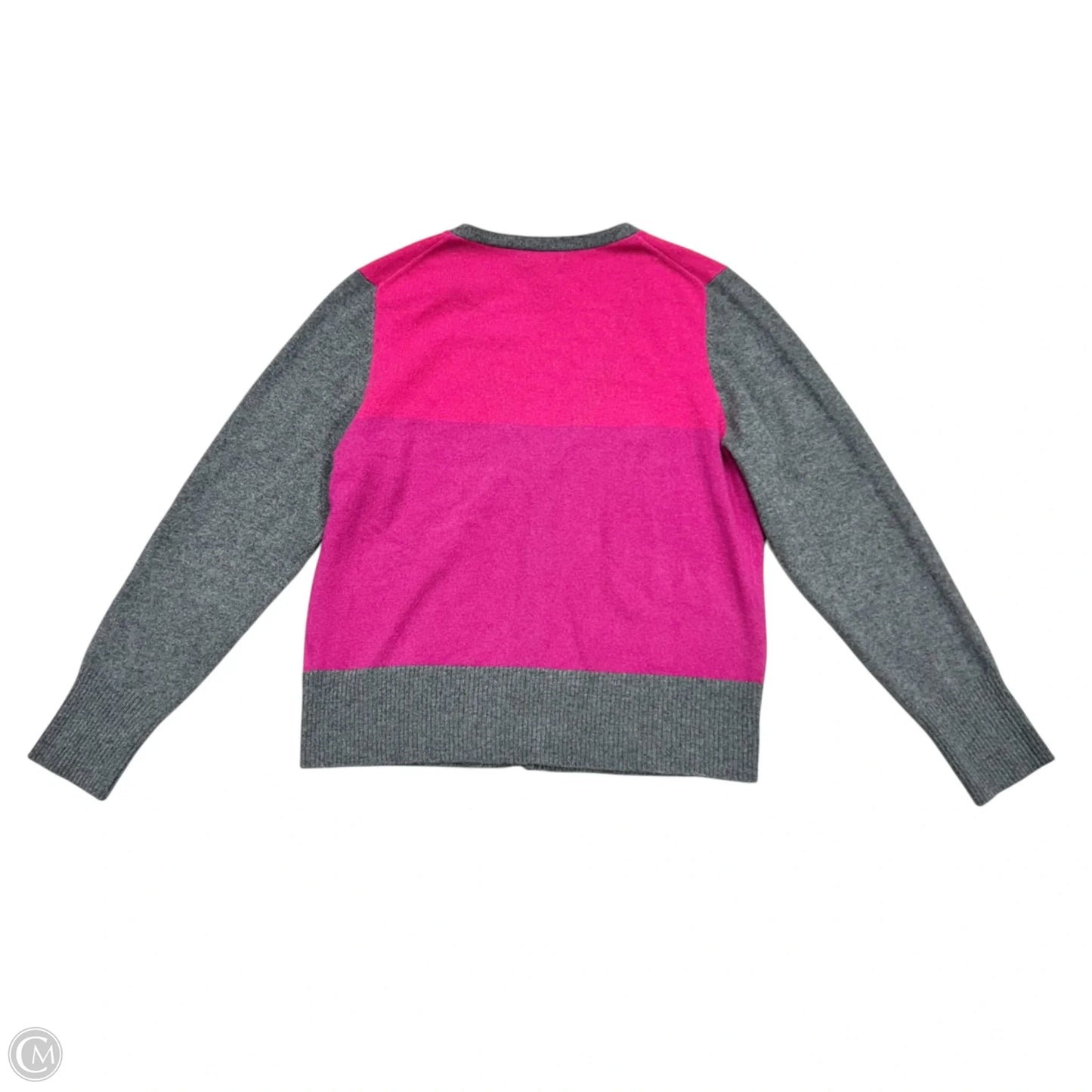 Sweater Cardigan Cashmere By Apt 9 In Pink & Purple, Size: Xl