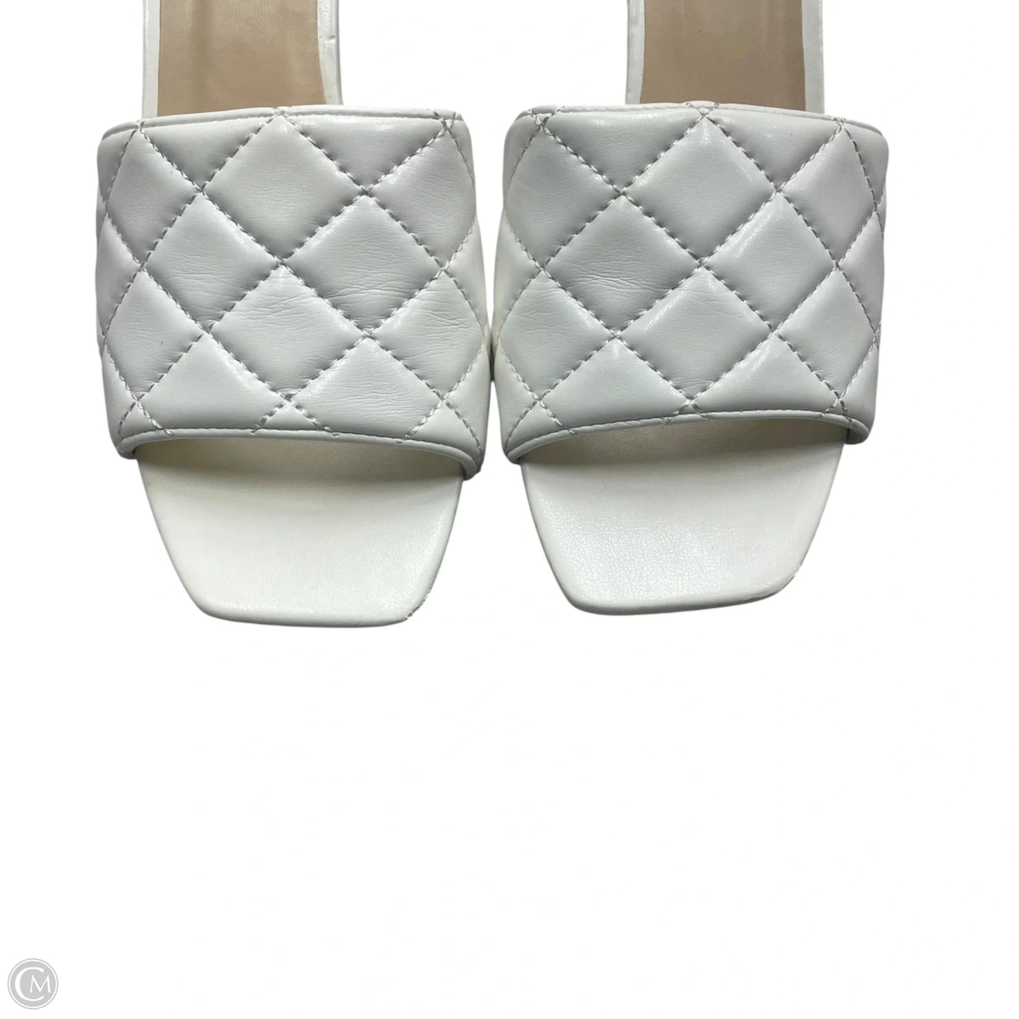 Sandals Heels Stiletto By Rouge In White, Size: 8.5