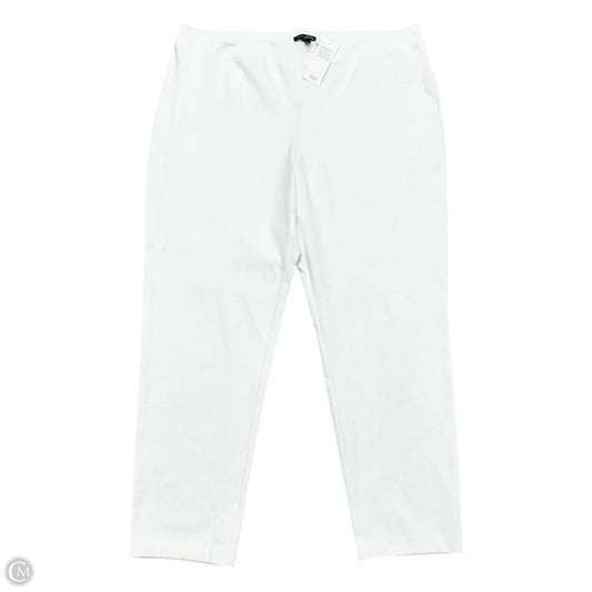 Pants Lounge By Eileen Fisher In White, Size: 1x