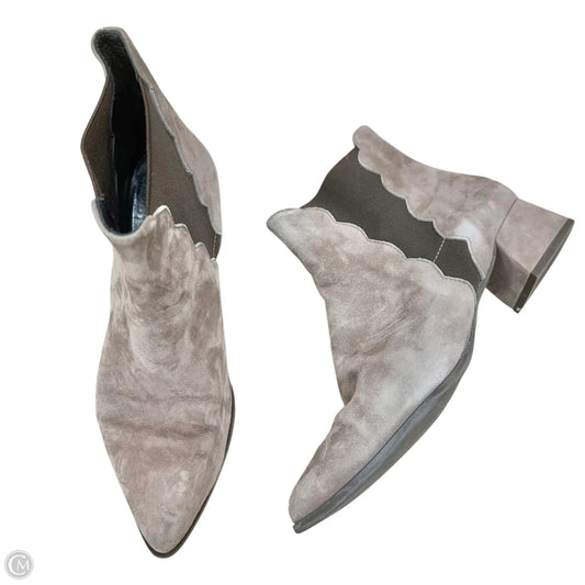 Boots Ankle Heels By Gadea In Taupe, Size: 7.5