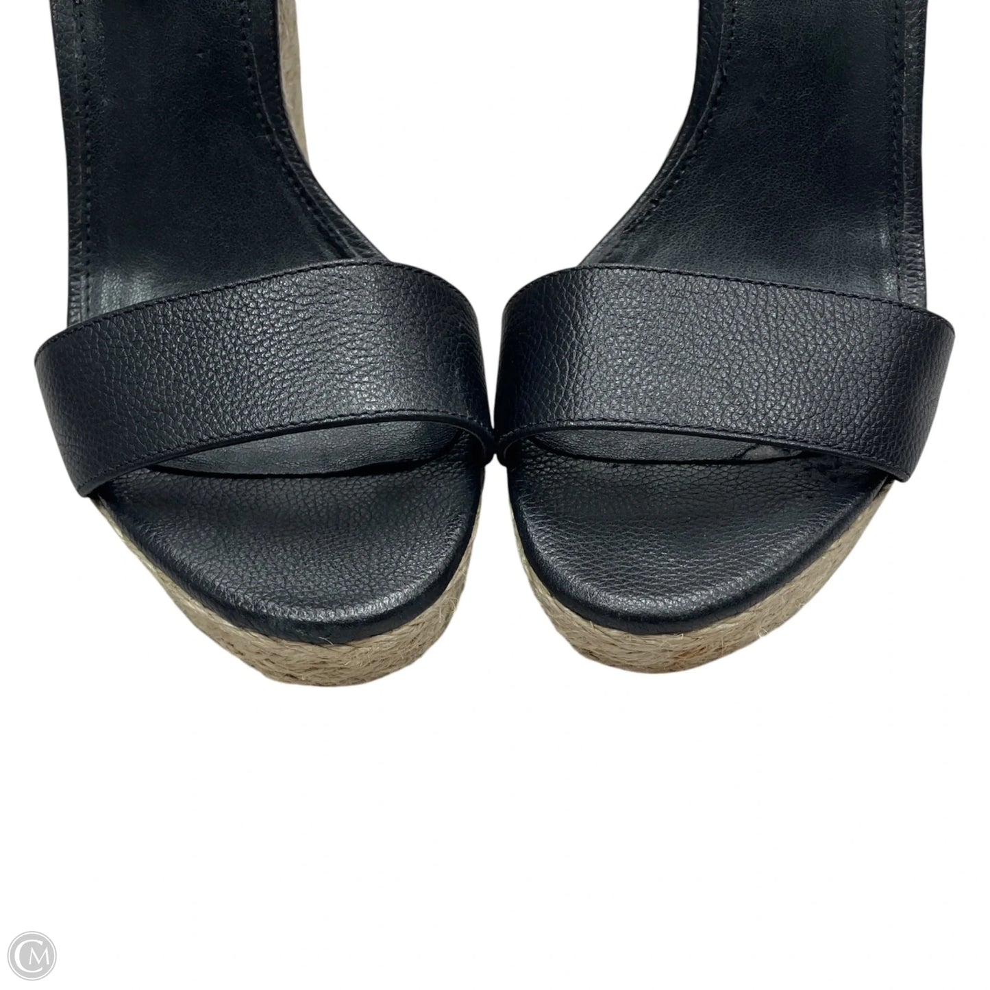 Sandals Heels Wedge By Michael By Michael Kors In Black & Cream, Size: 7.5