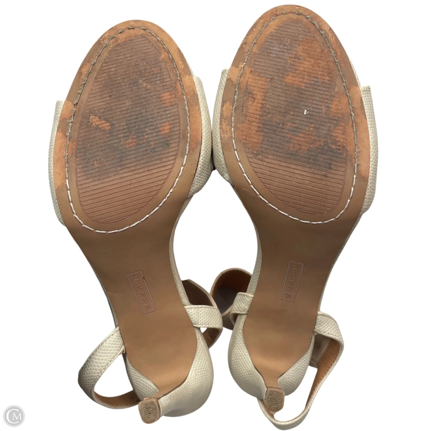 Sandals Heels Stiletto By Steve Madden In Cream, Size: 8