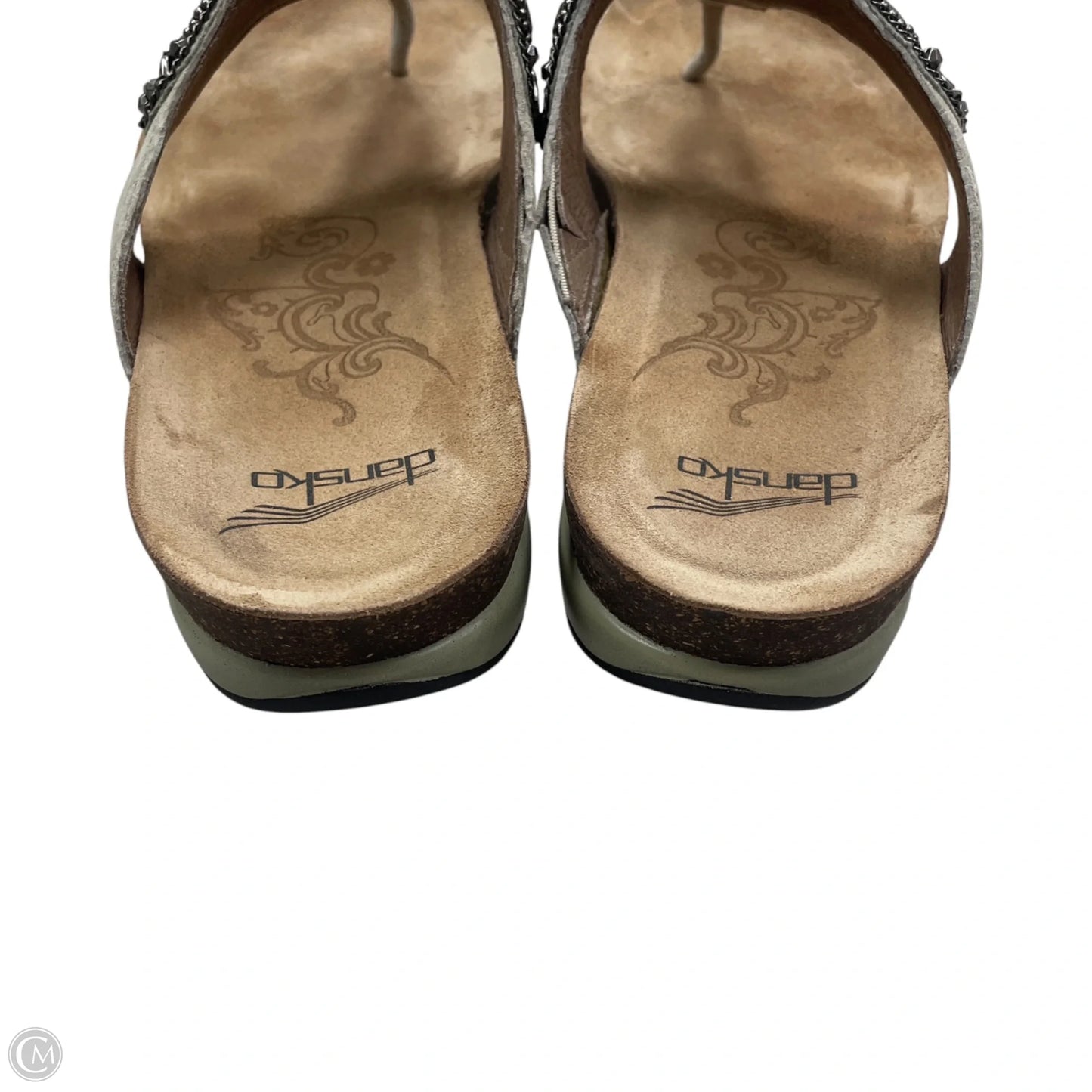 Sandals Heels Platform By Dansko In Silver, Size: 6.5