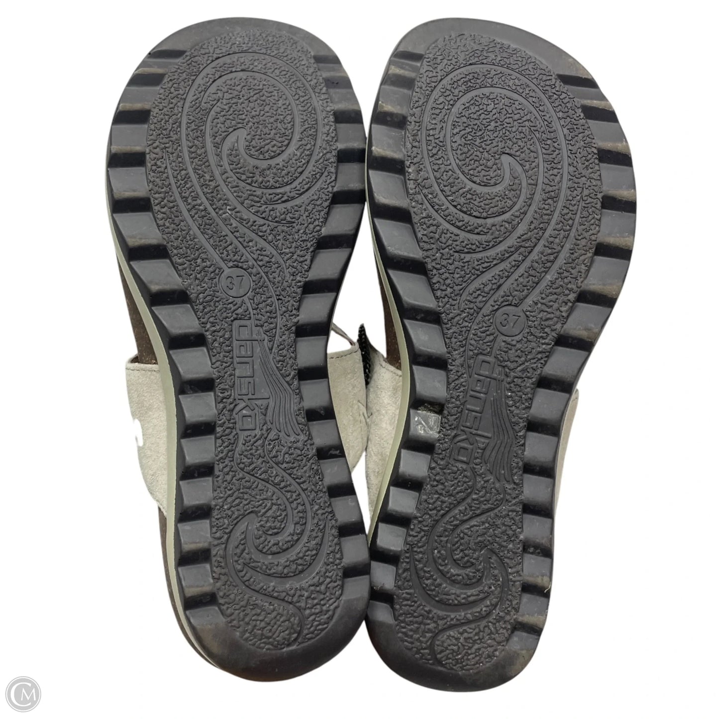 Sandals Heels Platform By Dansko In Silver, Size: 6.5