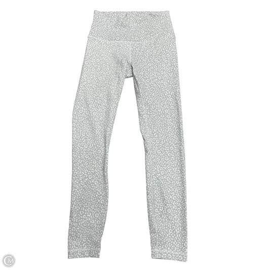 Athletic Capris By Lululemon In Grey & White, Size: S