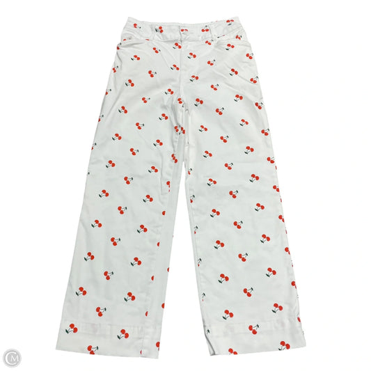 Pants Cropped By Bagatelle In Red & White, Size: 4