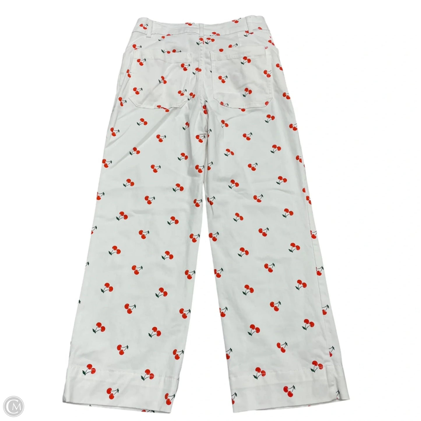 Pants Cropped By Bagatelle In Red & White, Size: 4