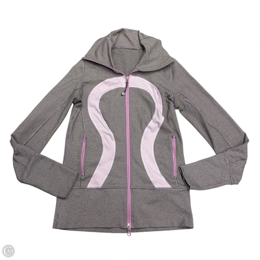 Athletic Jacket By Lululemon In Purple, Size: S