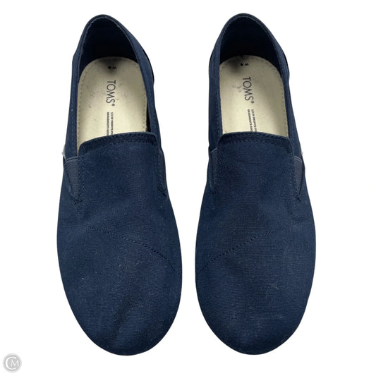 Shoes Flats By Toms In Navy, Size: 8
