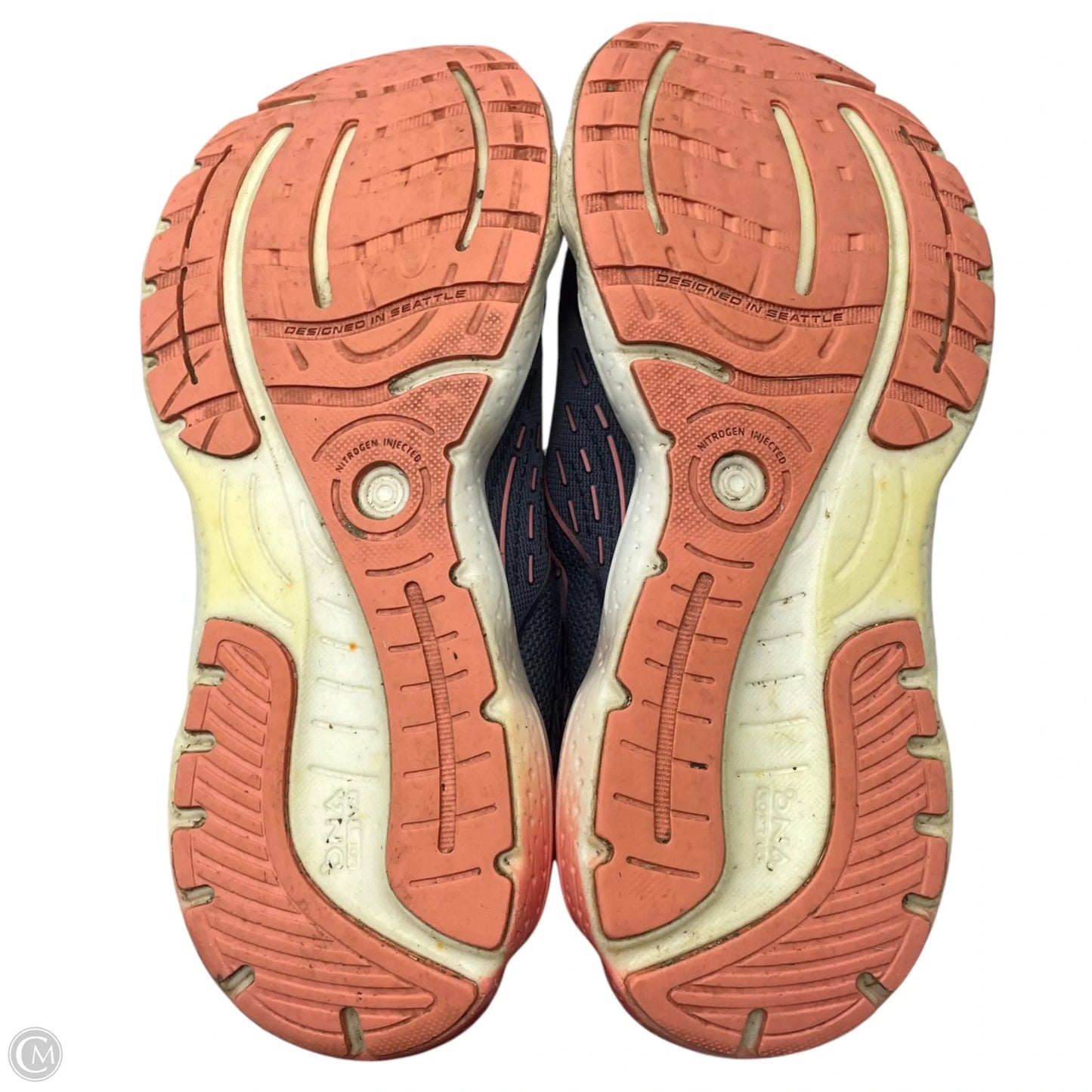 Shoes Athletic By Brooks In Blue & Orange, Size: 7.5