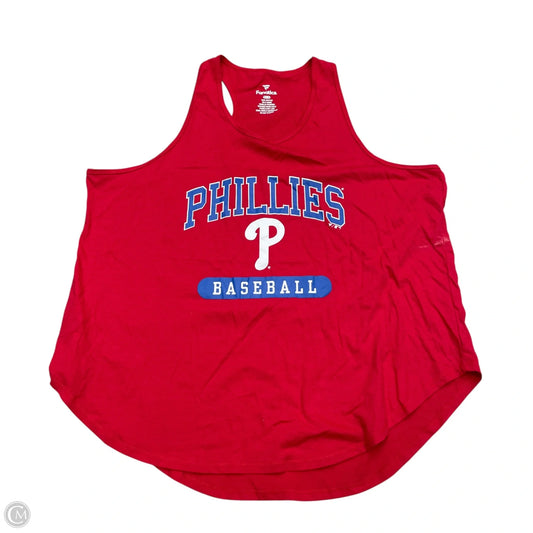 Tank Top By Fanatics In Red, Size: 2x