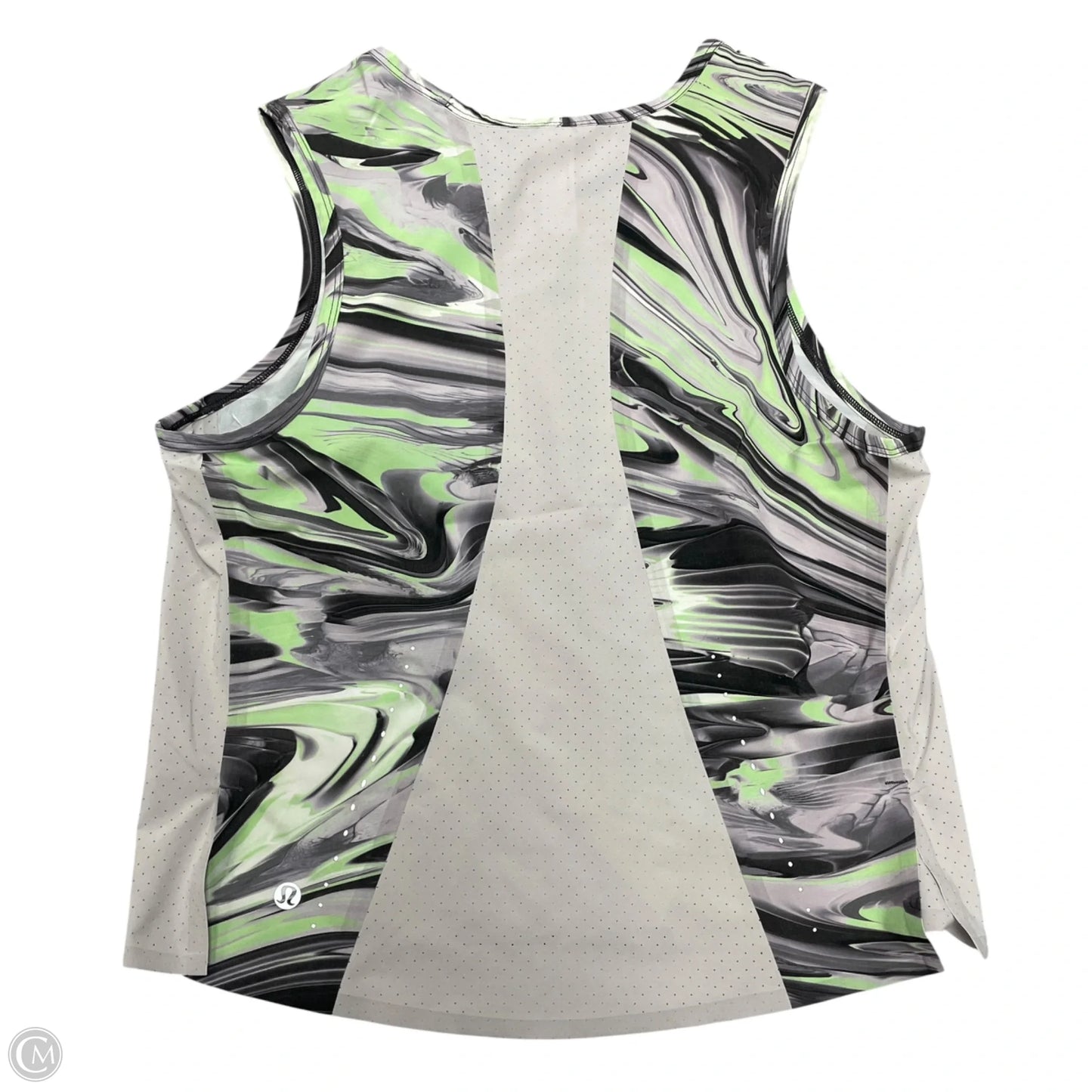 Tank Top By Lululemon In Green & Grey, Size: S